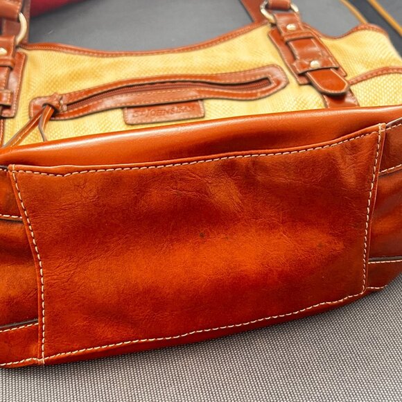 St John's Bay Gabby Shopper Straw Tweed Handbag Purse - Picture 2 of 5